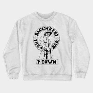Backstreet Bar Vintage Retro LGBT Gay Ptown Provincetown Crewneck Sweatshirt